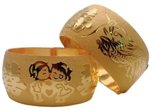 將圖片載入圖庫檢視器 龍鳳篇 - 999.9黃金手鐲