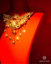 將圖片載入圖庫檢視器 999.9黃金3D立體龍鳳頸鍊