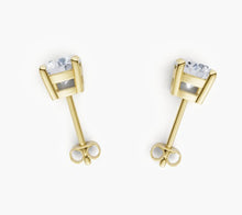 將圖片載入圖庫檢視器 E1001 圓形鑽石耳環托