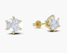 將圖片載入圖庫檢視器 E1002 圓形鑽石耳環托