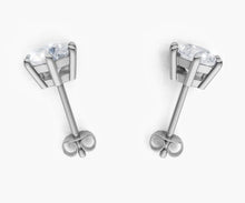 將圖片載入圖庫檢視器 E1002 圓形鑽石耳環托