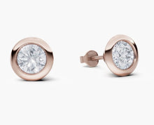 將圖片載入圖庫檢視器 E1052 圓形鑽石耳環托