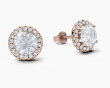 將圖片載入圖庫檢視器 E2007 圓形鑽石耳環托