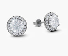 將圖片載入圖庫檢視器 E2007 圓形鑽石耳環托