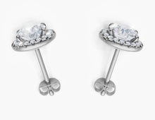 將圖片載入圖庫檢視器 E2007 圓形鑽石耳環托