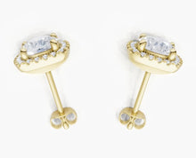 將圖片載入圖庫檢視器 E2053 圓形鑽石耳環托