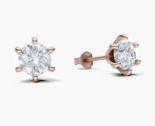 將圖片載入圖庫檢視器 E3009 圓形鑽石耳環托