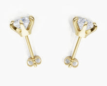 將圖片載入圖庫檢視器 E3009 圓形鑽石耳環托