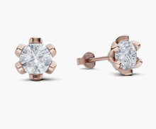 將圖片載入圖庫檢視器 E3010 圓形鑽石耳環托