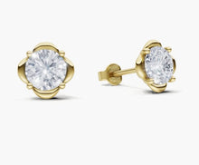 將圖片載入圖庫檢視器 E3023 圓形鑽石耳環托