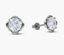 將圖片載入圖庫檢視器 E3023 圓形鑽石耳環托