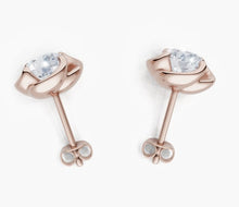 將圖片載入圖庫檢視器 E4016 圓形鑽石耳環托