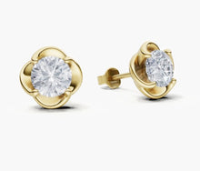 將圖片載入圖庫檢視器 E4016 圓形鑽石耳環托