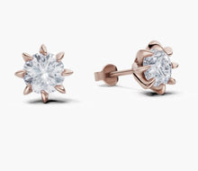 將圖片載入圖庫檢視器 E4017 圓形鑽石耳環托