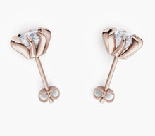 將圖片載入圖庫檢視器 E4017 圓形鑽石耳環托