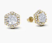 將圖片載入圖庫檢視器 E5020 圓形鑽石耳環托