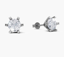 將圖片載入圖庫檢視器 E5024 圓形鑽石耳環托