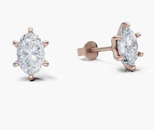將圖片載入圖庫檢視器 EA026 橢圓形鑽石耳環托