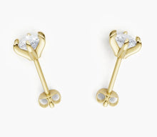 將圖片載入圖庫檢視器 EA026 橢圓形鑽石耳環托