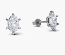 將圖片載入圖庫檢視器 EA026 橢圓形鑽石耳環托