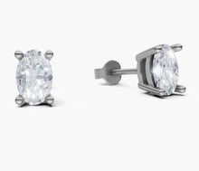 將圖片載入圖庫檢視器 EA029 橢圓形鑽石耳環托