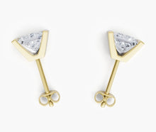 將圖片載入圖庫檢視器 EC030 公主方形鑽石耳環托