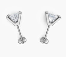 將圖片載入圖庫檢視器 EC034 公主方形鑽石耳環托