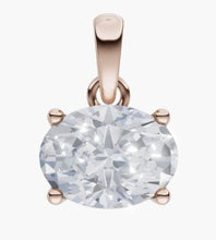 將圖片載入圖庫檢視器 NA029 橢圓形鐨石吊墜托