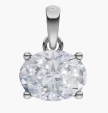 將圖片載入圖庫檢視器 NA029 橢圓形鐨石吊墜托