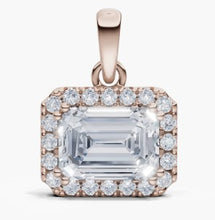 將圖片載入圖庫檢視器 NB036 祖母綠切割鐨石吊墜托