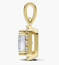 將圖片載入圖庫檢視器 NB036 祖母綠切割鐨石吊墜托