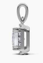 將圖片載入圖庫檢視器 NB036 祖母綠切割鐨石吊墜托