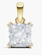 將圖片載入圖庫檢視器 NC031 公主方形鐨石吊墜托