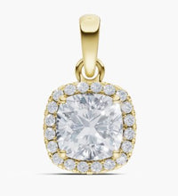 將圖片載入圖庫檢視器 NE049 枕形鐨石吊墜托