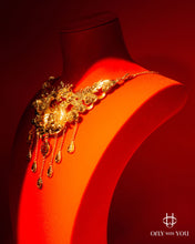 將圖片載入圖庫檢視器 999.9黃金3D立體龍鳳頸鍊
