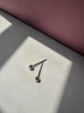將圖片載入圖庫檢視器 18K白金耳環 - 光珠3MM
