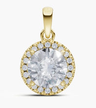 將圖片載入圖庫檢視器 N2007 圓形鐨石吊墜托
