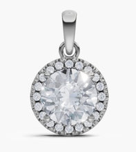 將圖片載入圖庫檢視器 N2007 圓形鐨石吊墜托
